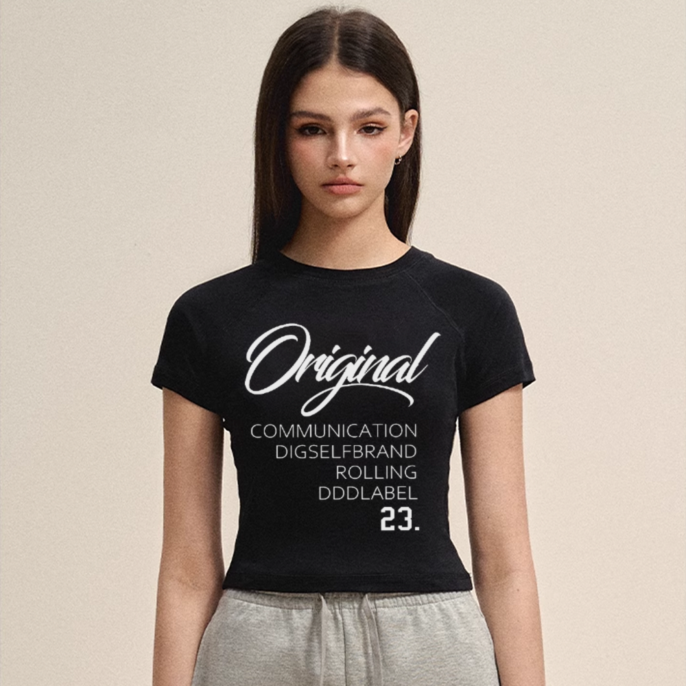 Women's Hot Girl Letter T-shirt