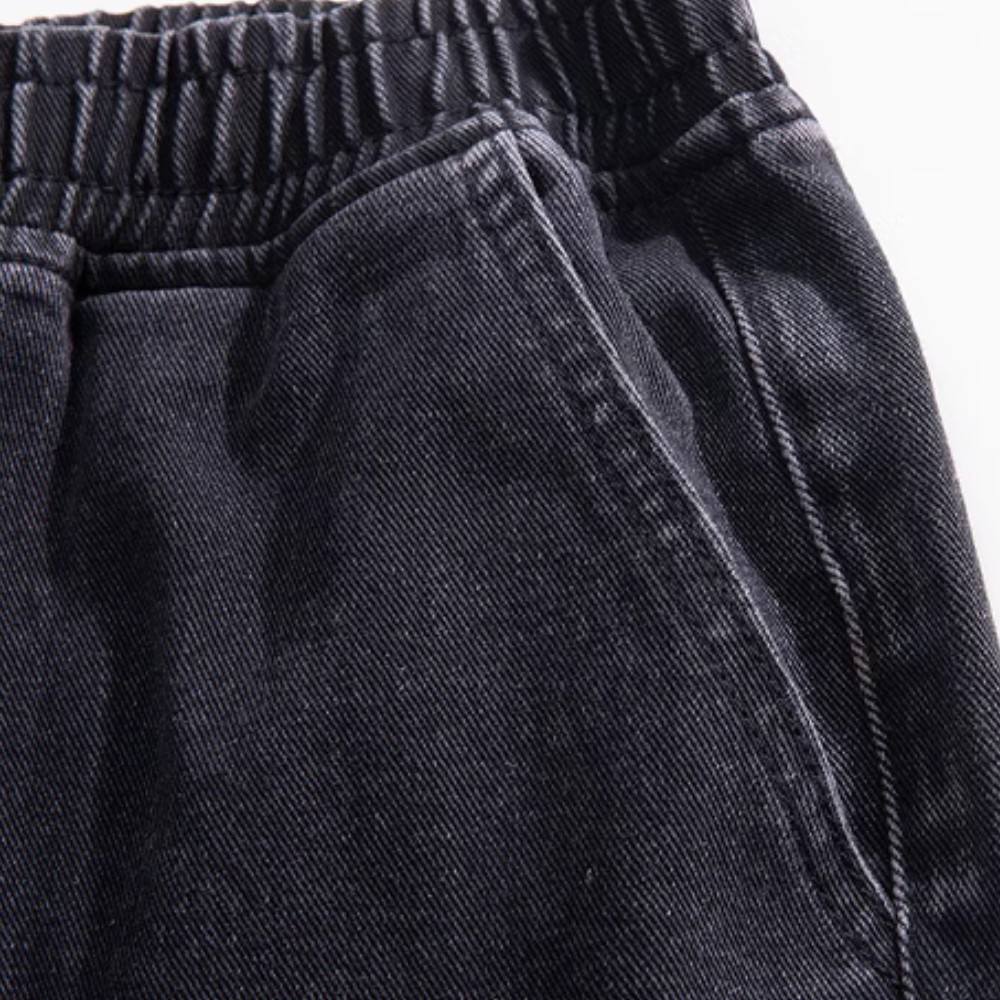 Retro Versatile Washed Denim Shorts