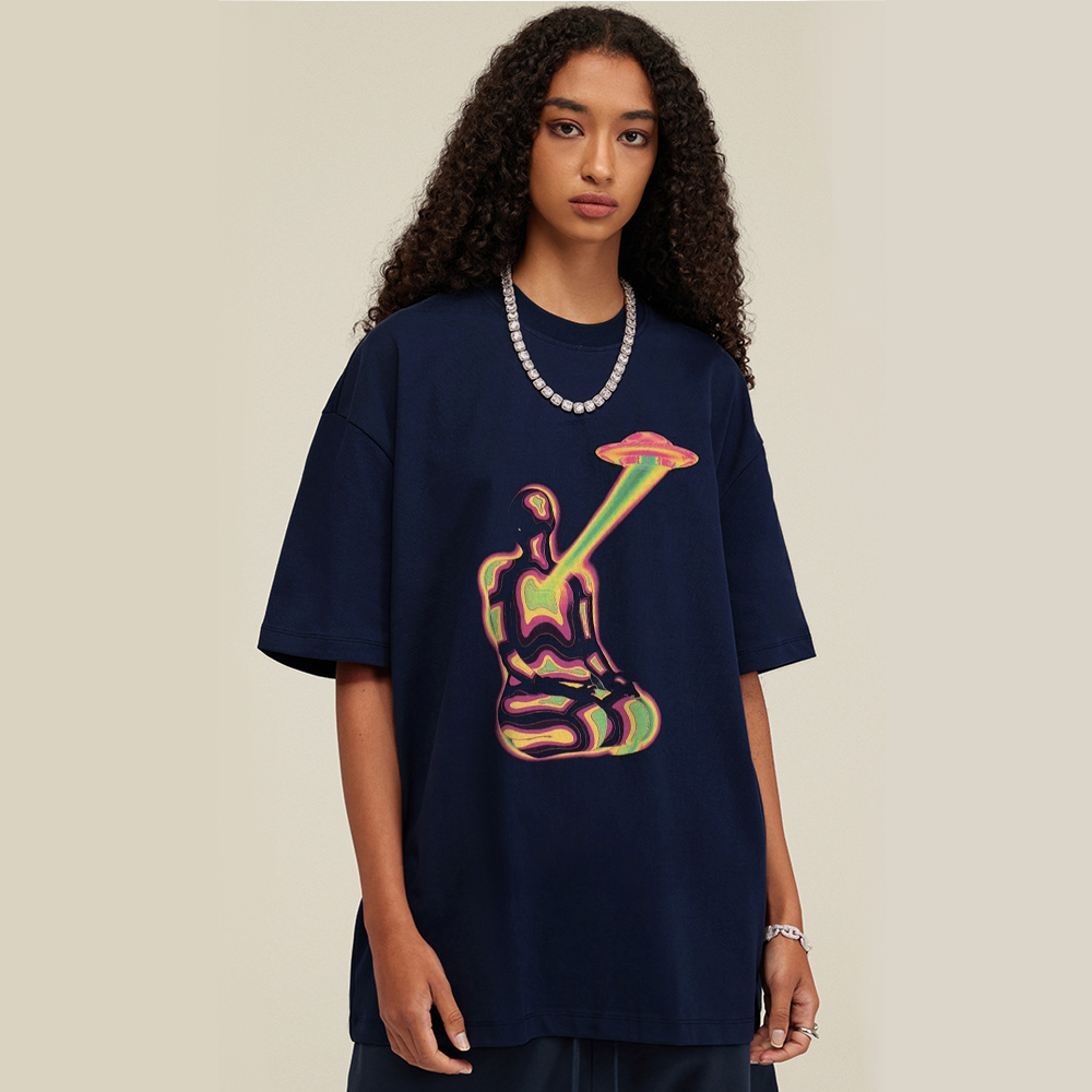 Ufo Meditating Figure T-Shirt
