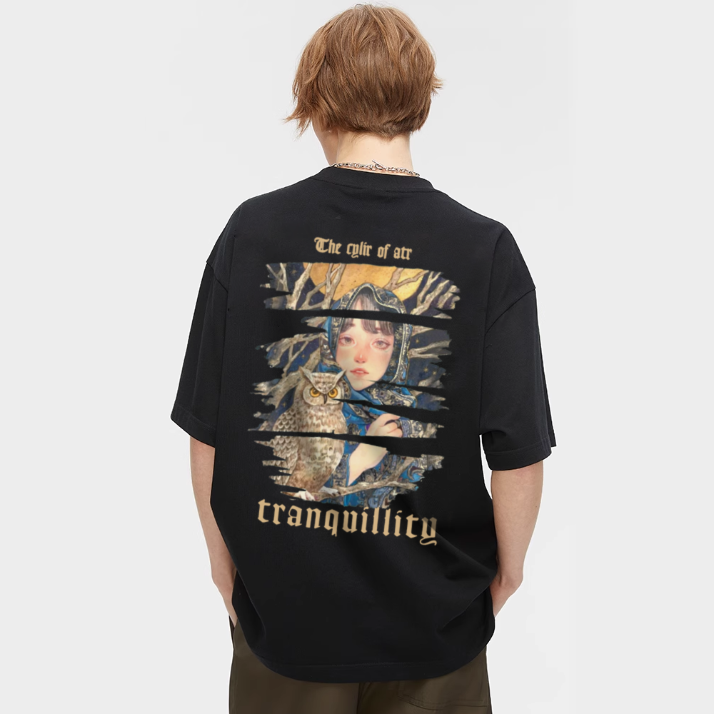Owl And Girl T-Shirt