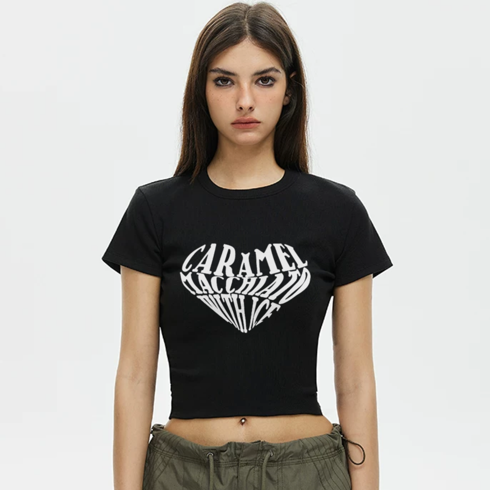 Women's Heart Letters T-shirt