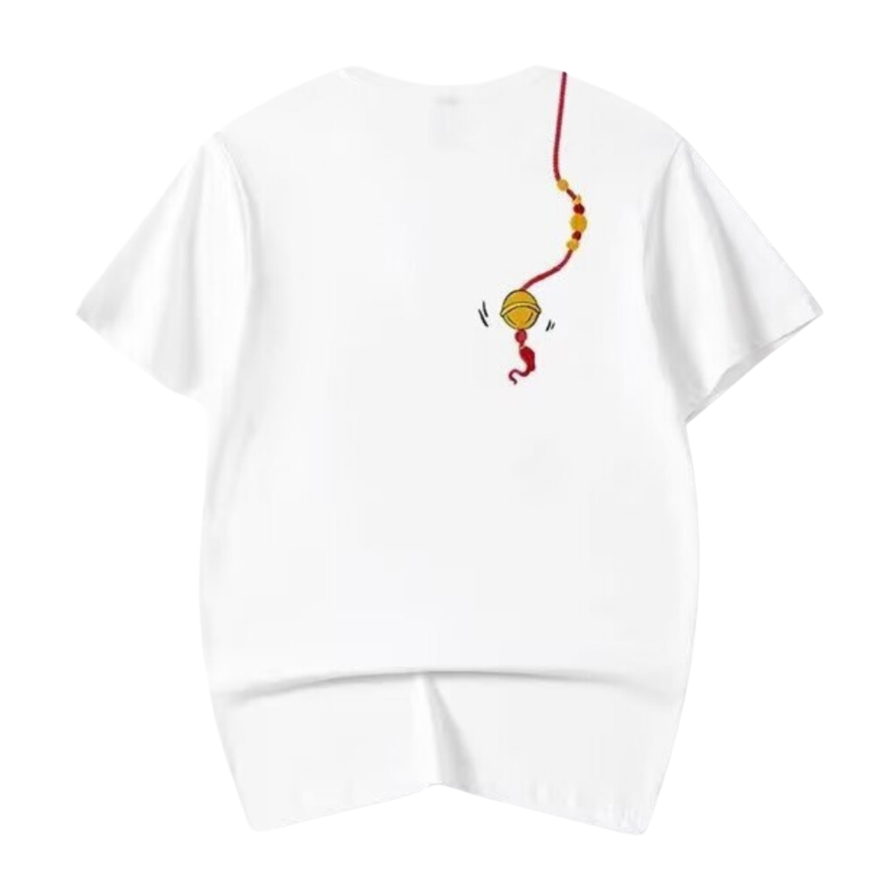 Japanese Lion Embroidered T-shirt