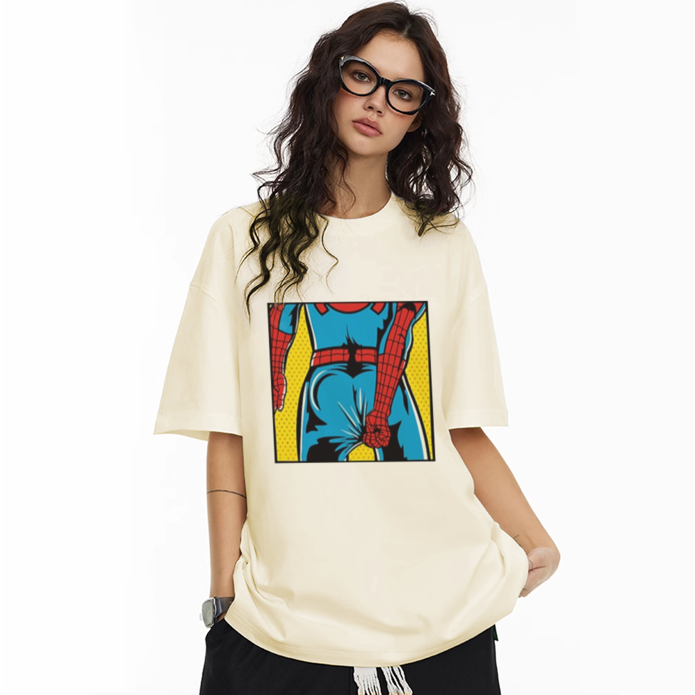 Spiderman Funny Back View T-Shirt