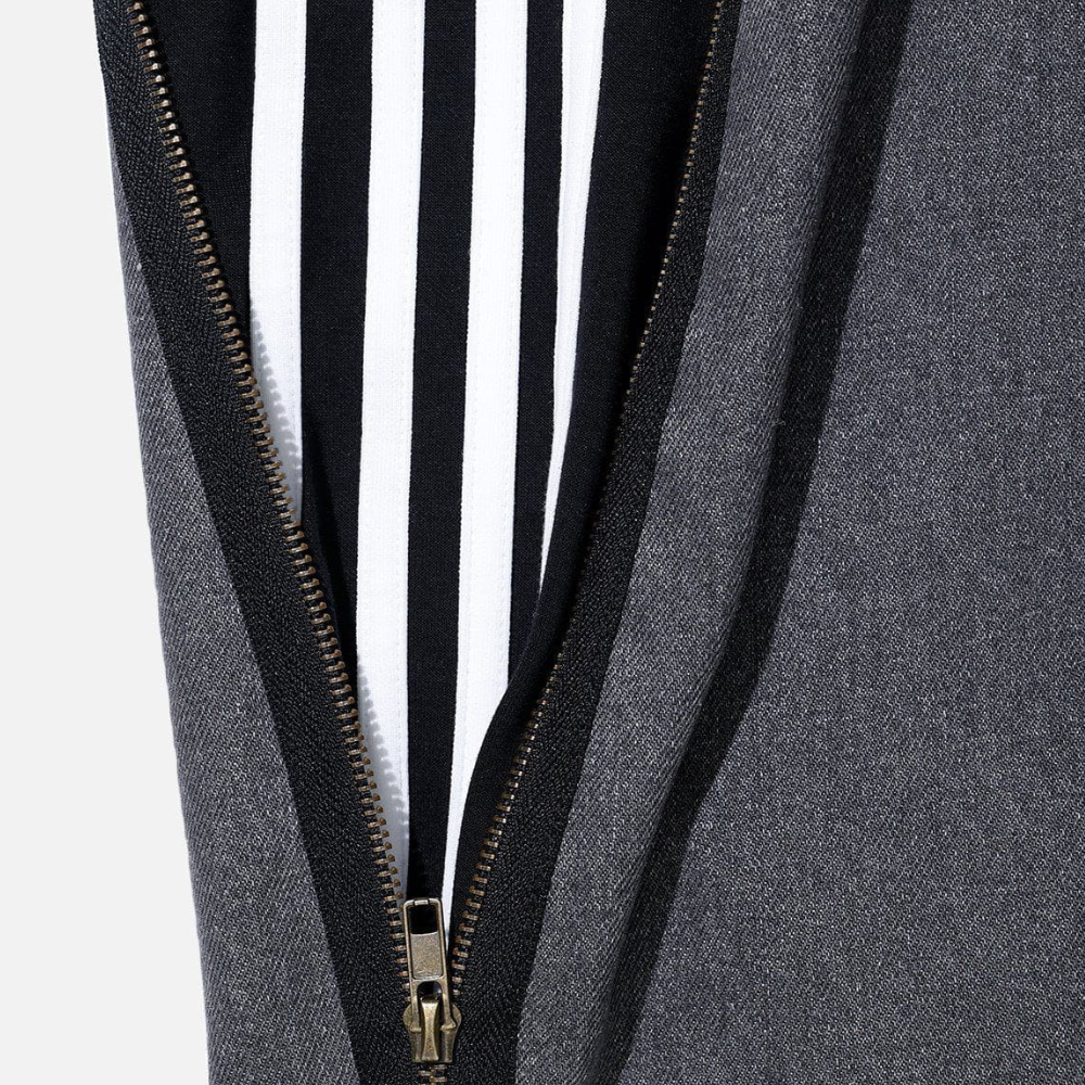 Unseen Echoes Casual Side Zipper Three-Bar Jeans