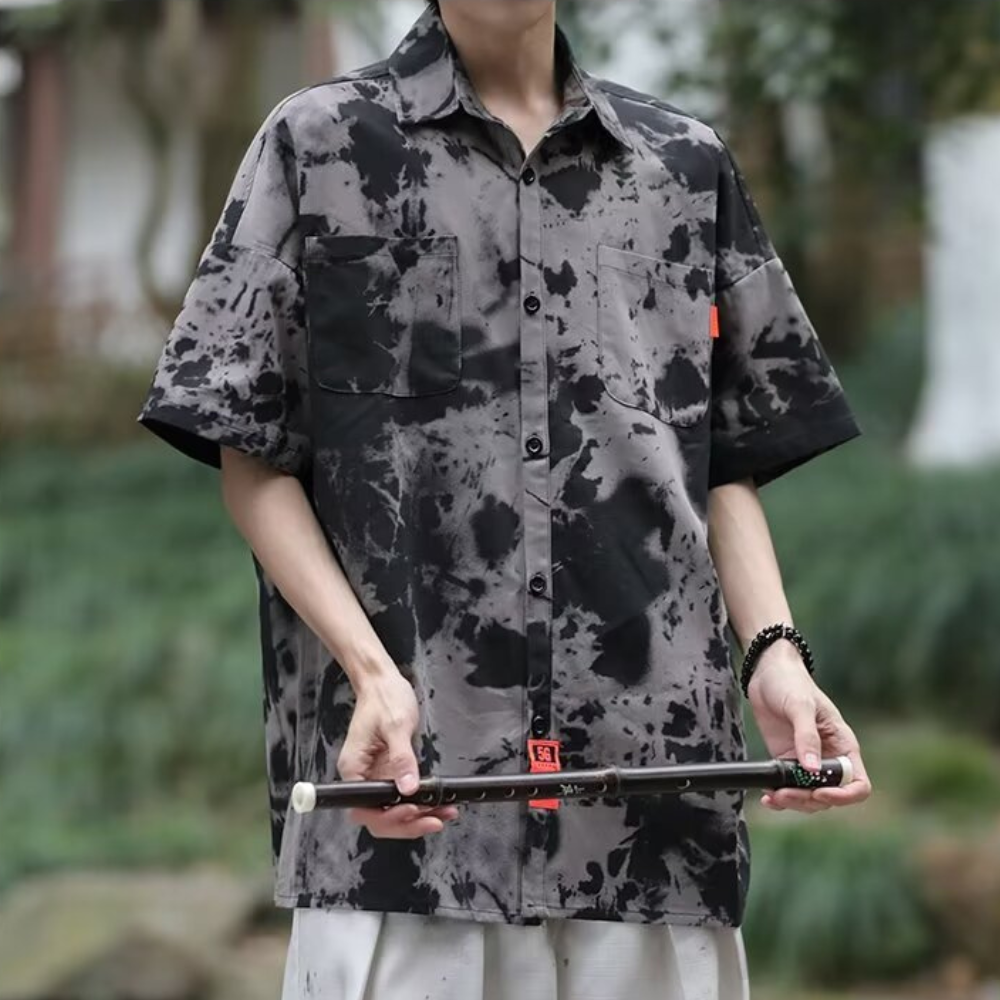 Japanese Tie-Dye Workwear Shirt