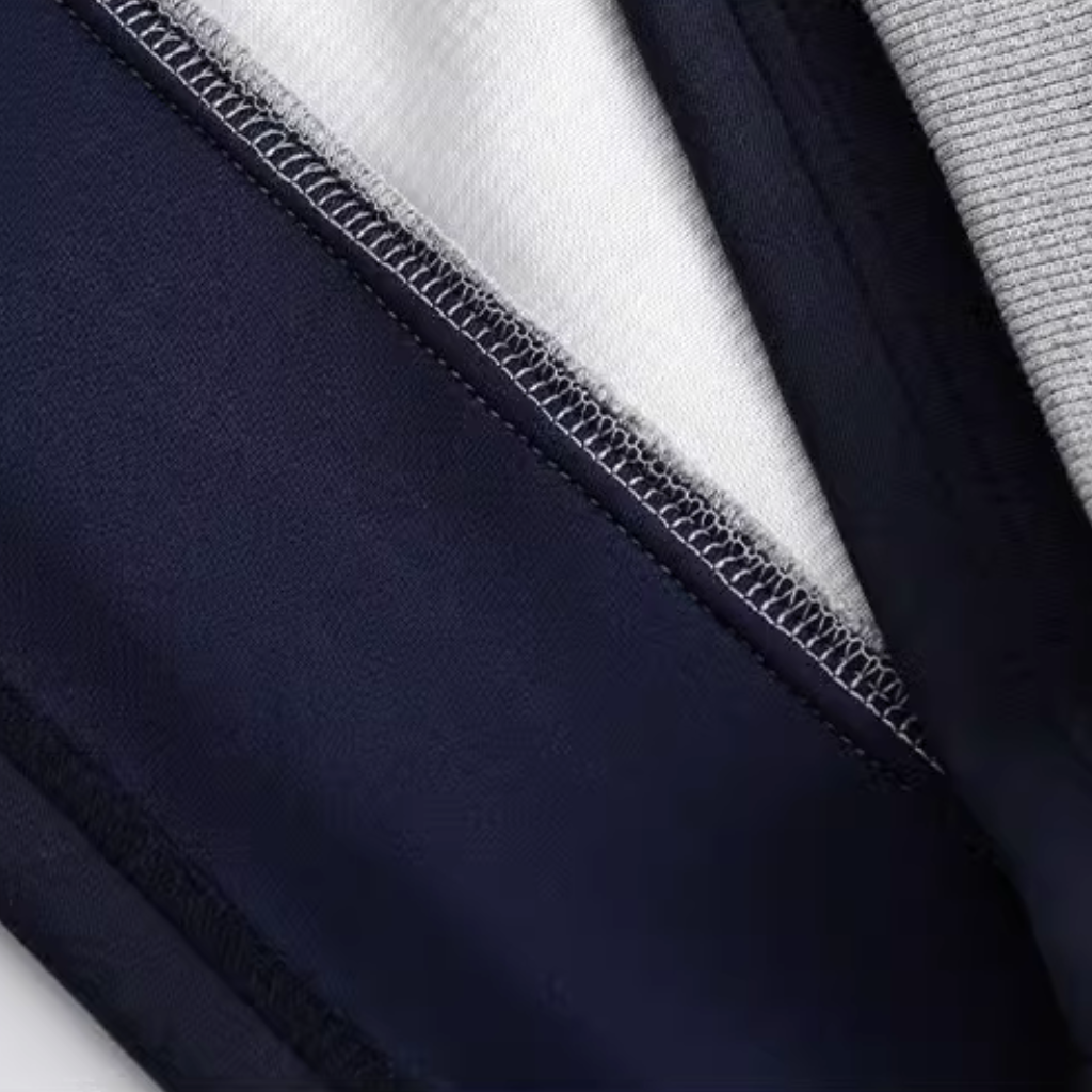 Simple Fake Two Pieces Solid Color Sweatshirt