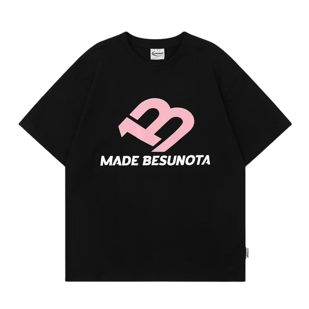 American Couple Letter Print T-Shirt