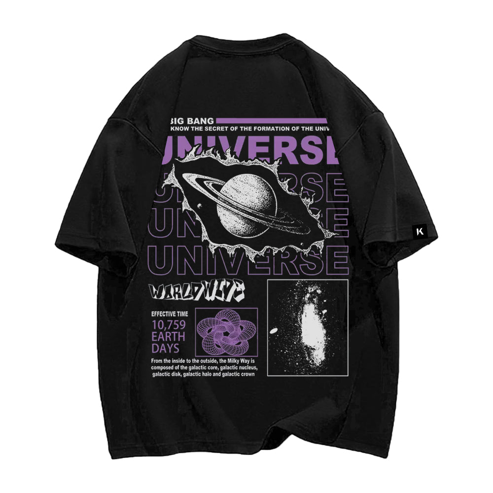 Casual Planet Print T-shirt