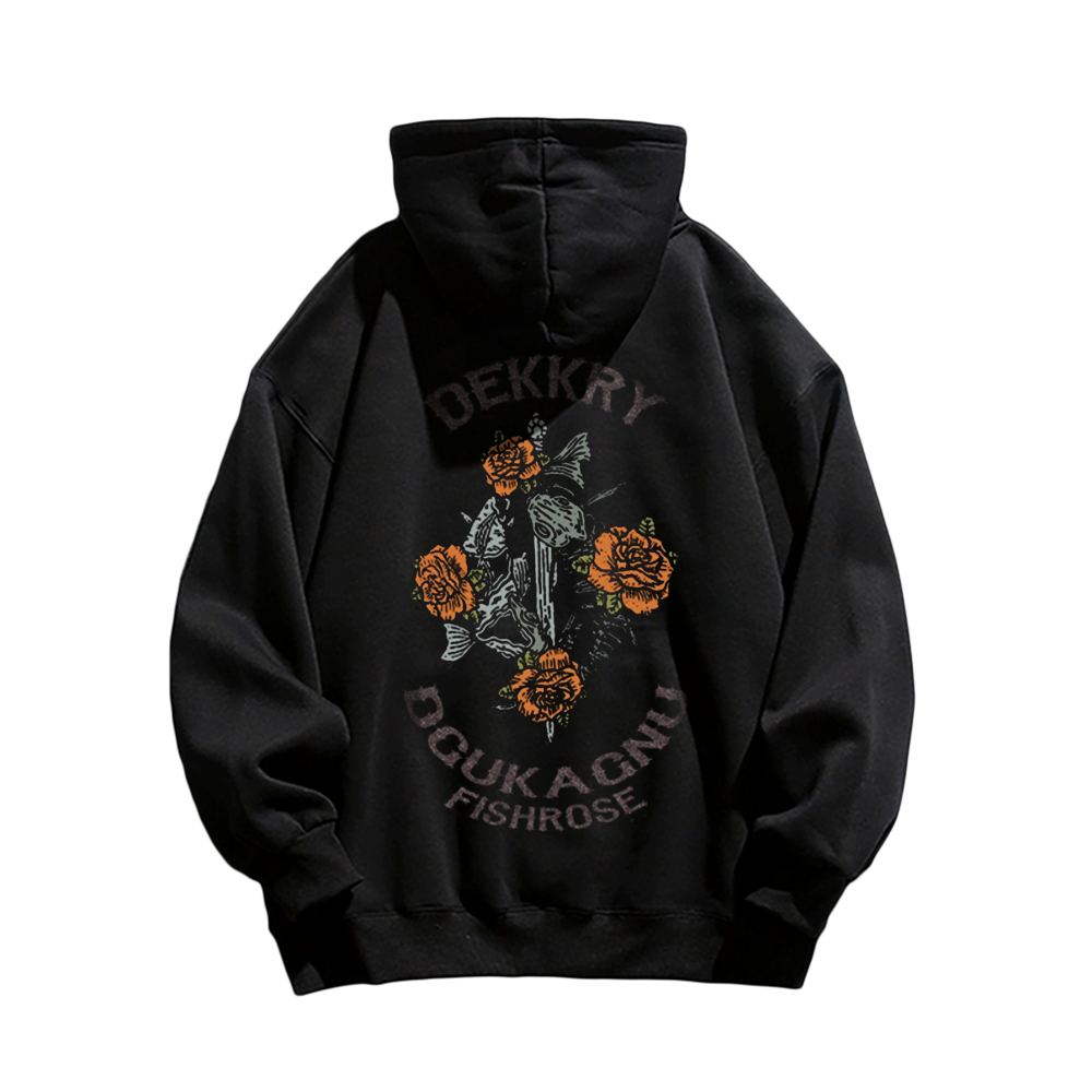 Vintage Flower Graphic Hoodie