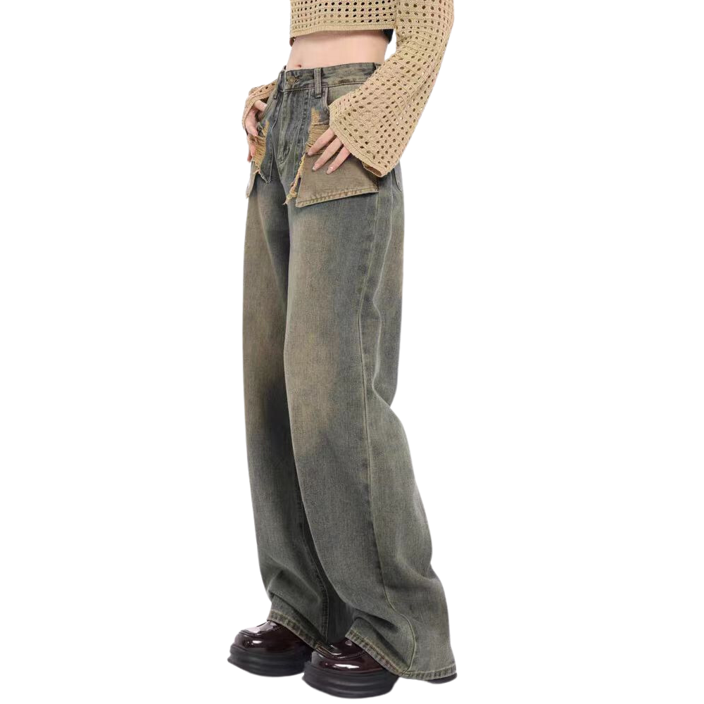 Women's Fashionable Irregular Jeans