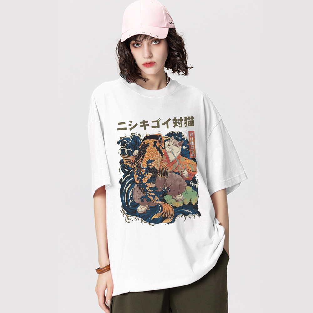 Japanese Koi Cat T-shirt