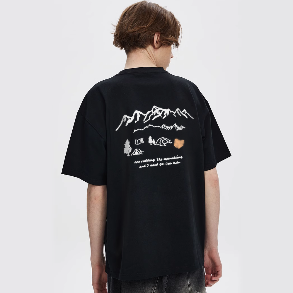 Simple Mountain Camping T-Shirt
