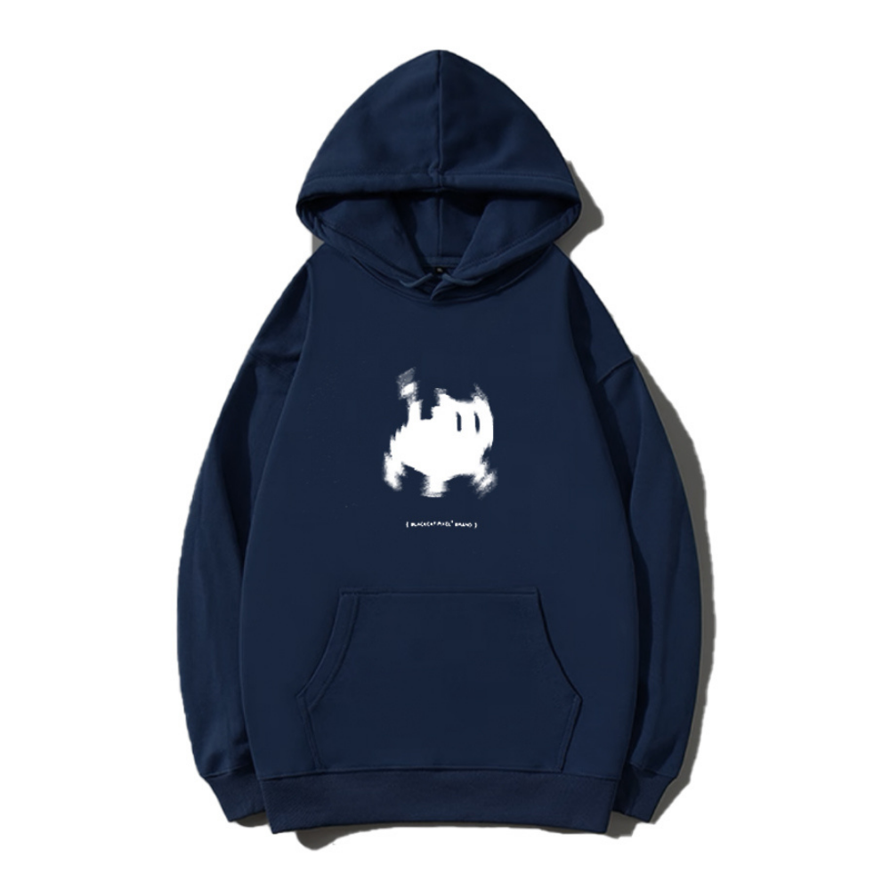 Grumpy Kitty Print Hoodie