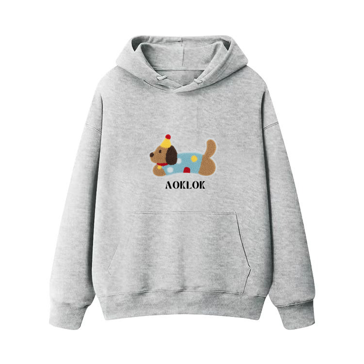 AG Embroidery Dachshund Dog In Birthday Hat Hoodie