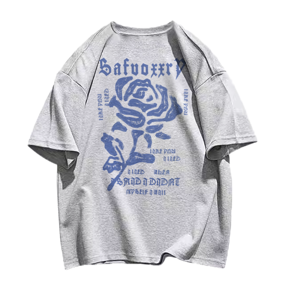 Simple Rose Letters T-Shirt