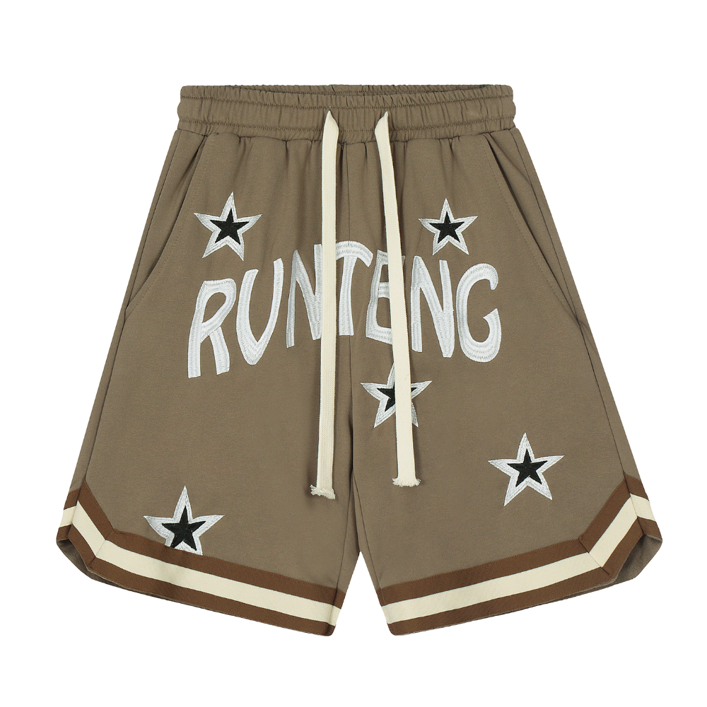 American Star Letter Embroidery Shorts