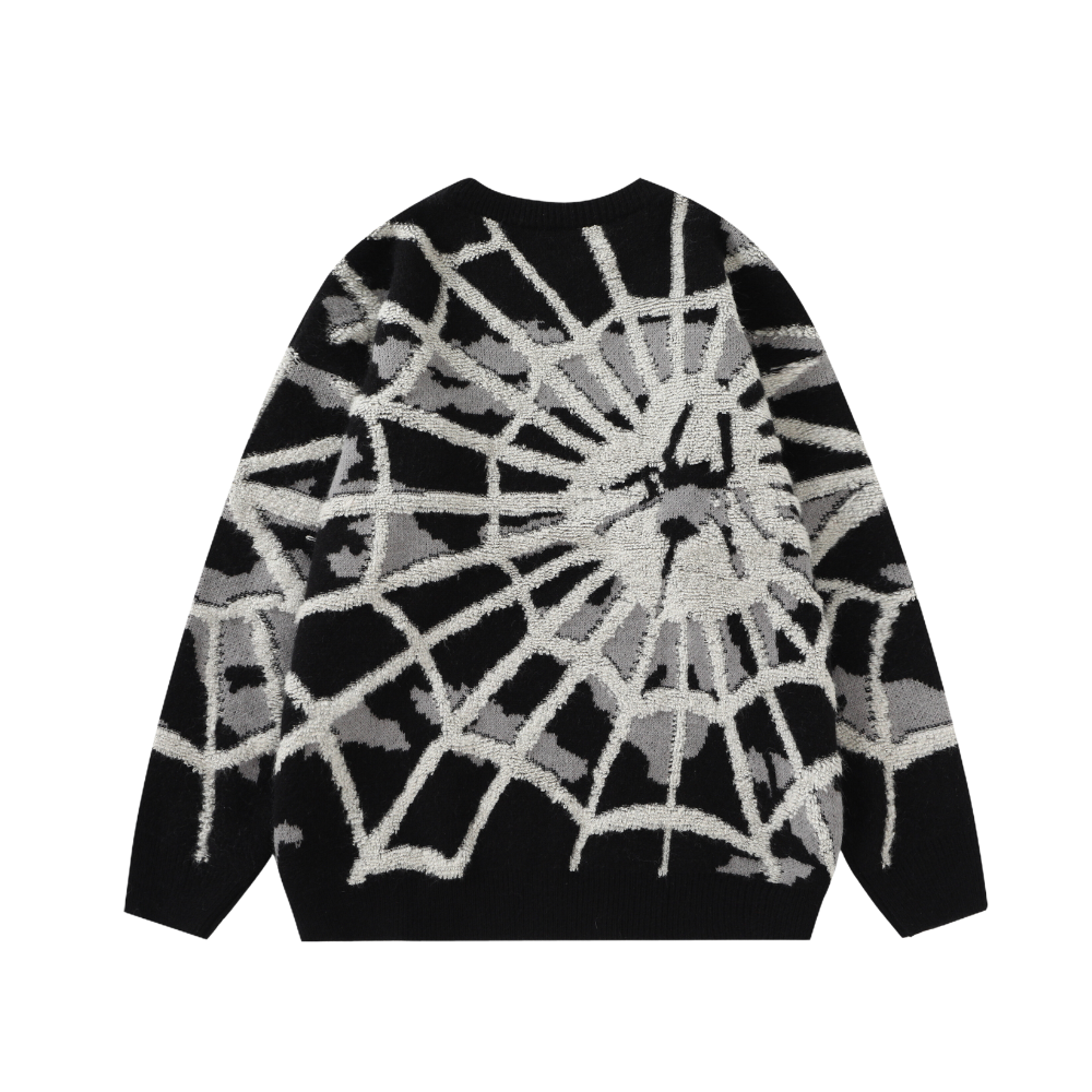 OOC' Cute Spider Web Knit Sweater