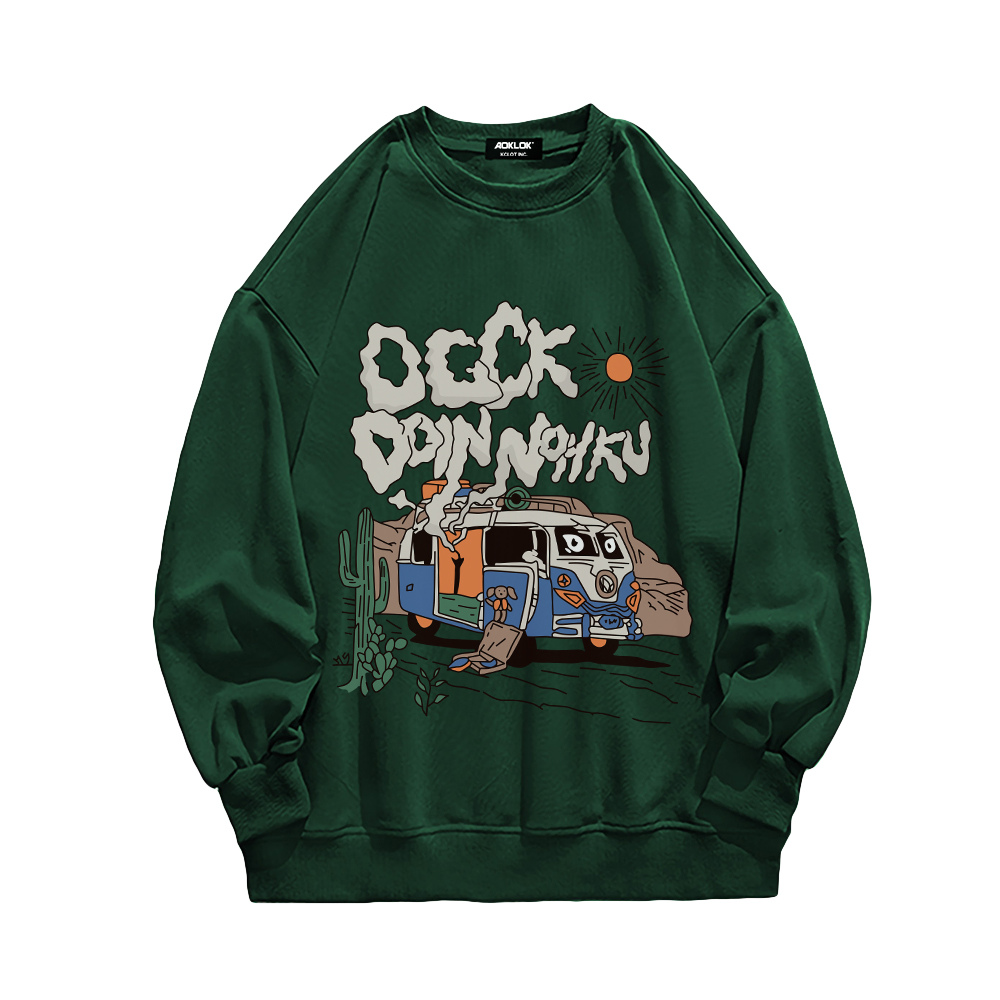 Vintage Cartoon Bus Sweatshirt