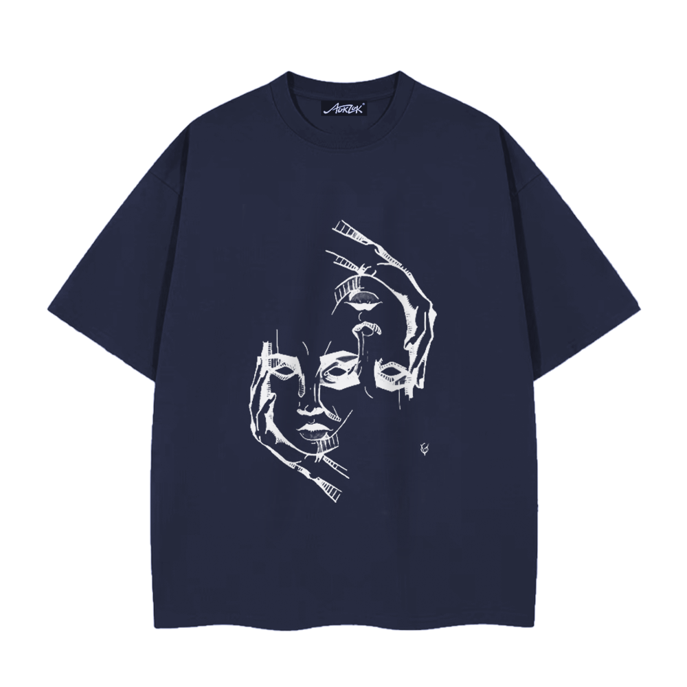 Reversible Face Print T-shirt