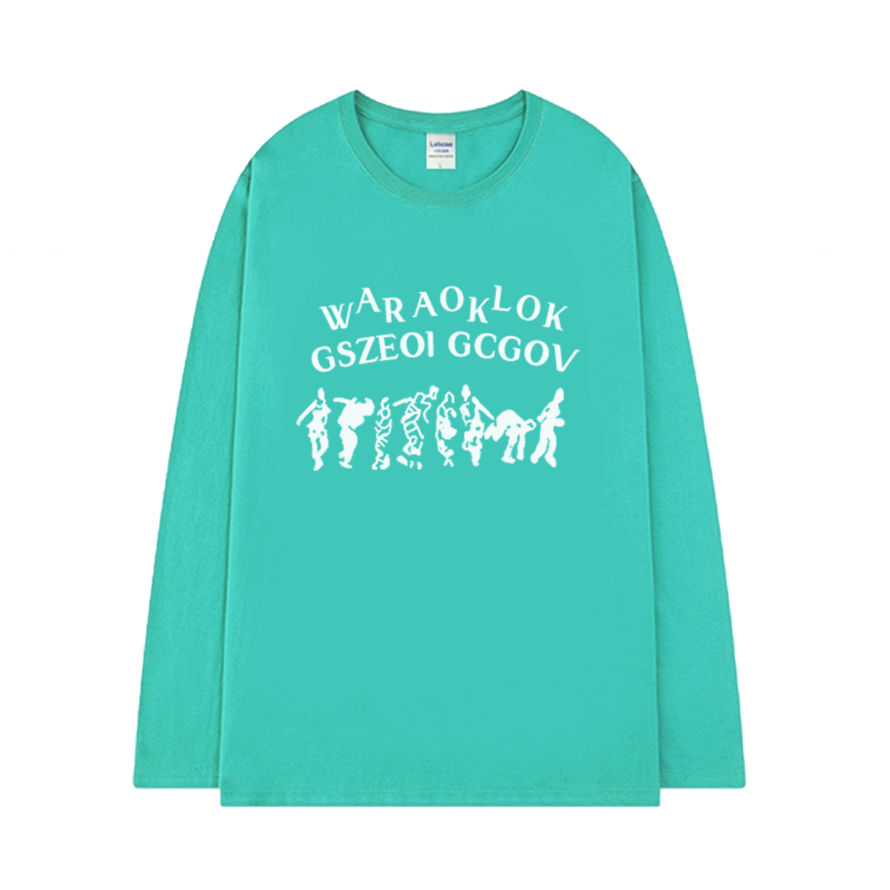 Abstract Crowd Long Sleeve Shirt