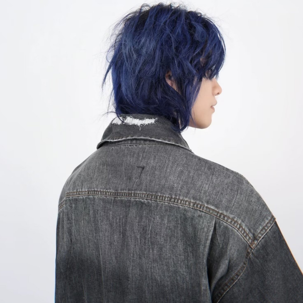 High Street Gradient Washed Denim Shirt