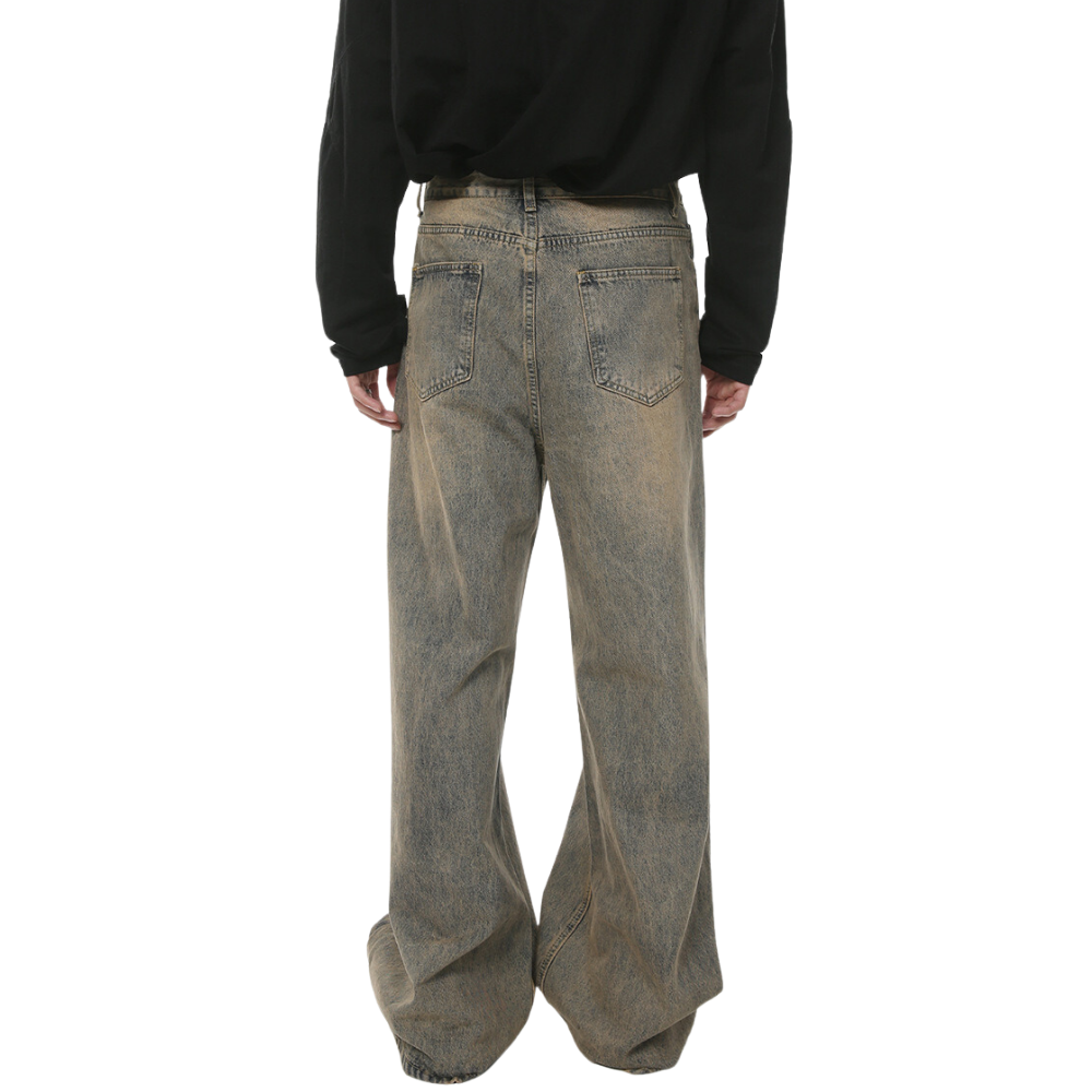 Trendy Retro Distressed Jeans