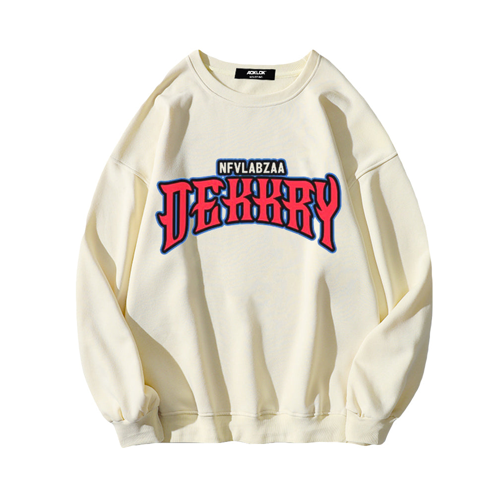 Casual Letter Print Sweatshirt