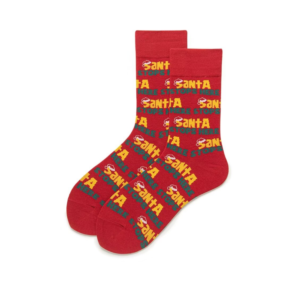 Retro Bold Contrast Color Letter Socks