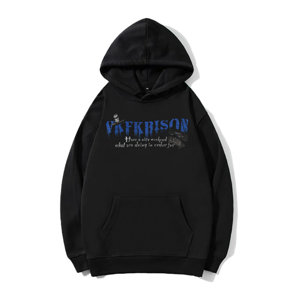 Street Smoking Boys Print  Hoodie