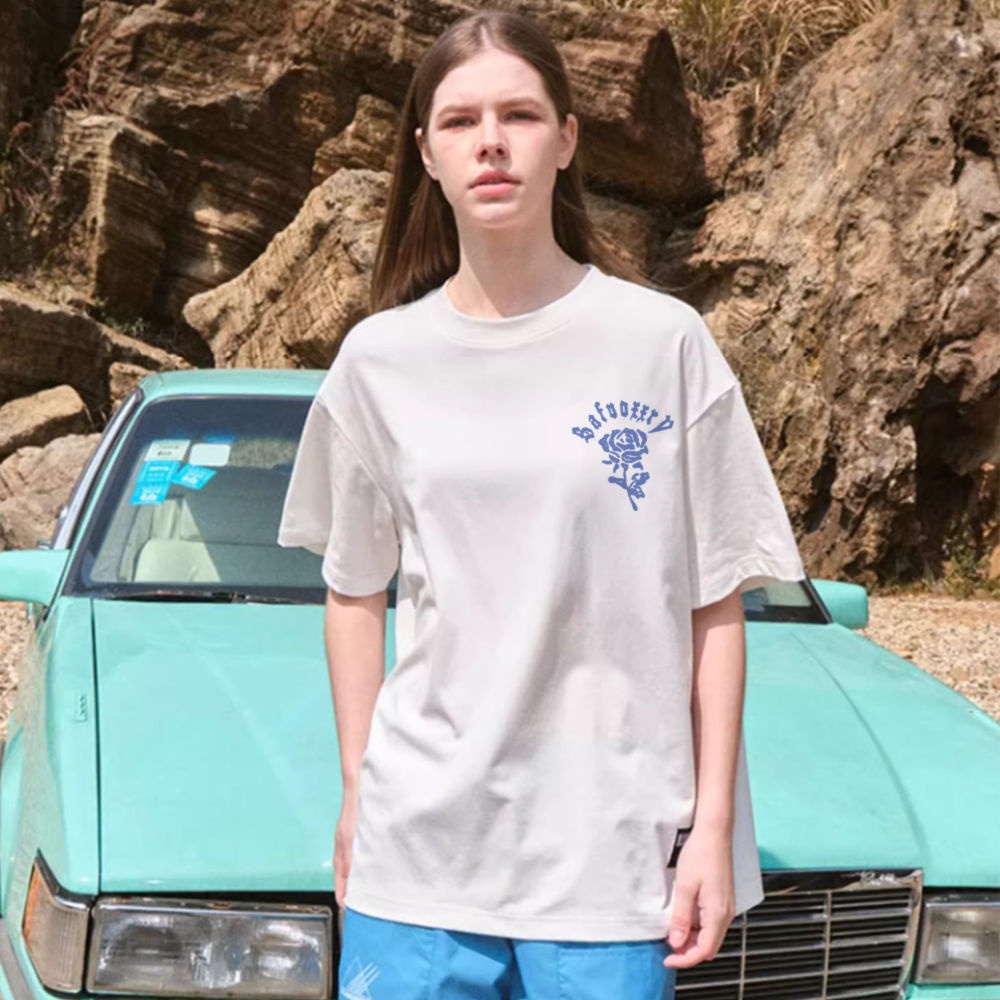 Simple Rose Letters T-Shirt