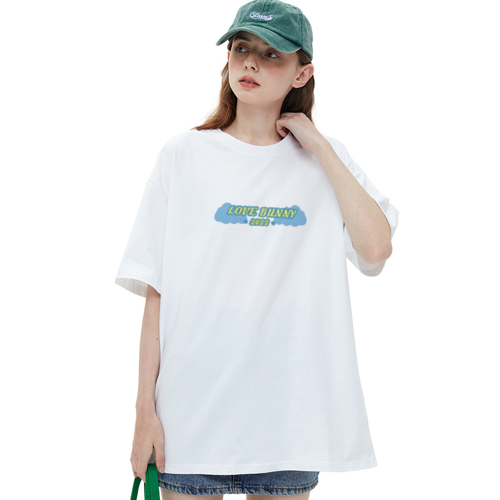 Cute Clown Bunny Cloud Car T-Shirt