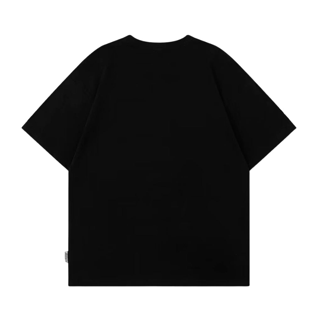 American Couple Letter Print T-Shirt