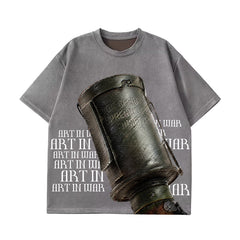 Art In War Grenade Washed T-Shirt Details