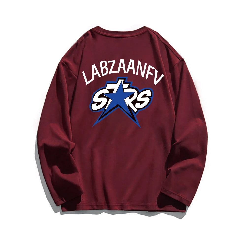 Casual Stars Letter Print Sweatshirt