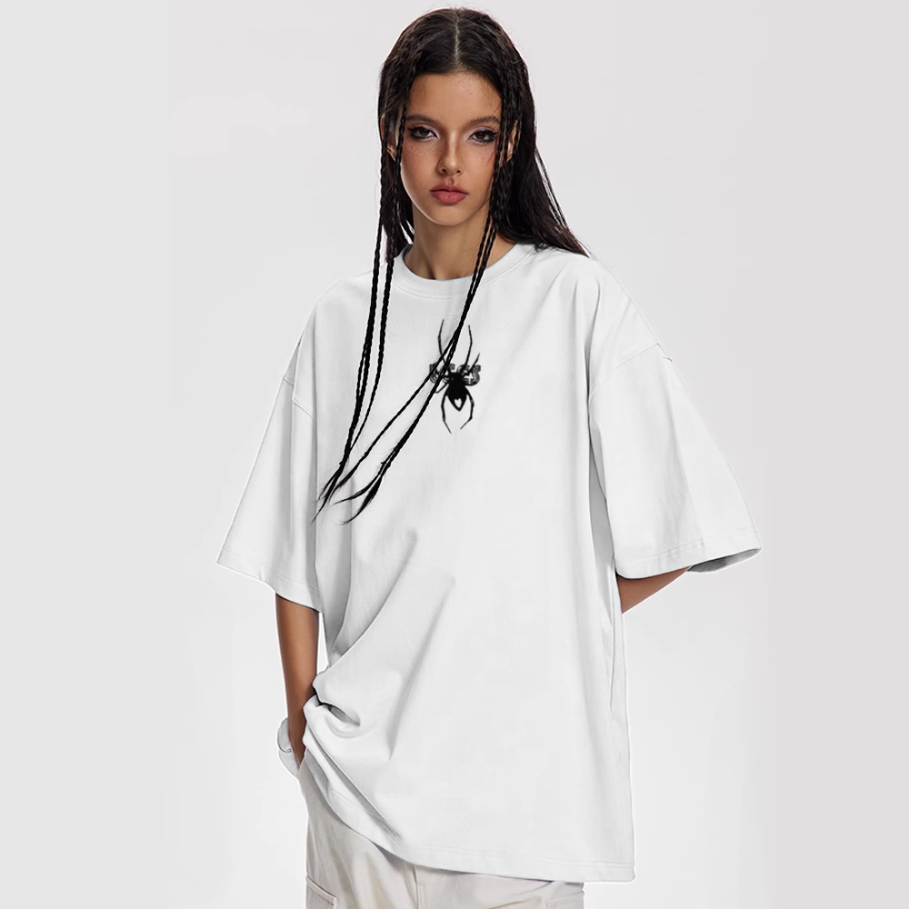 Street Love Spider Web Print T-shirt