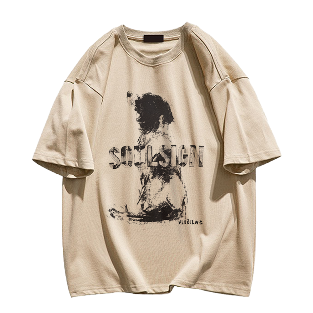 Abstract Dog Silhouette T-shirt
