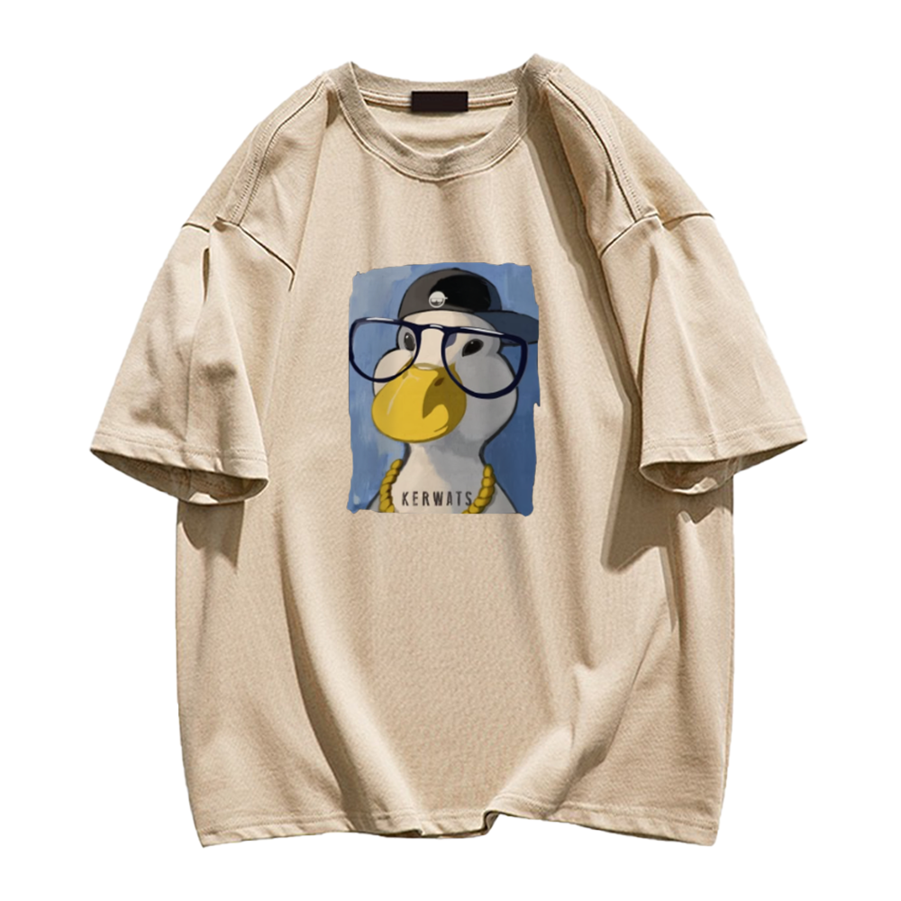Oil Painting Glasses Duck T-Shirt