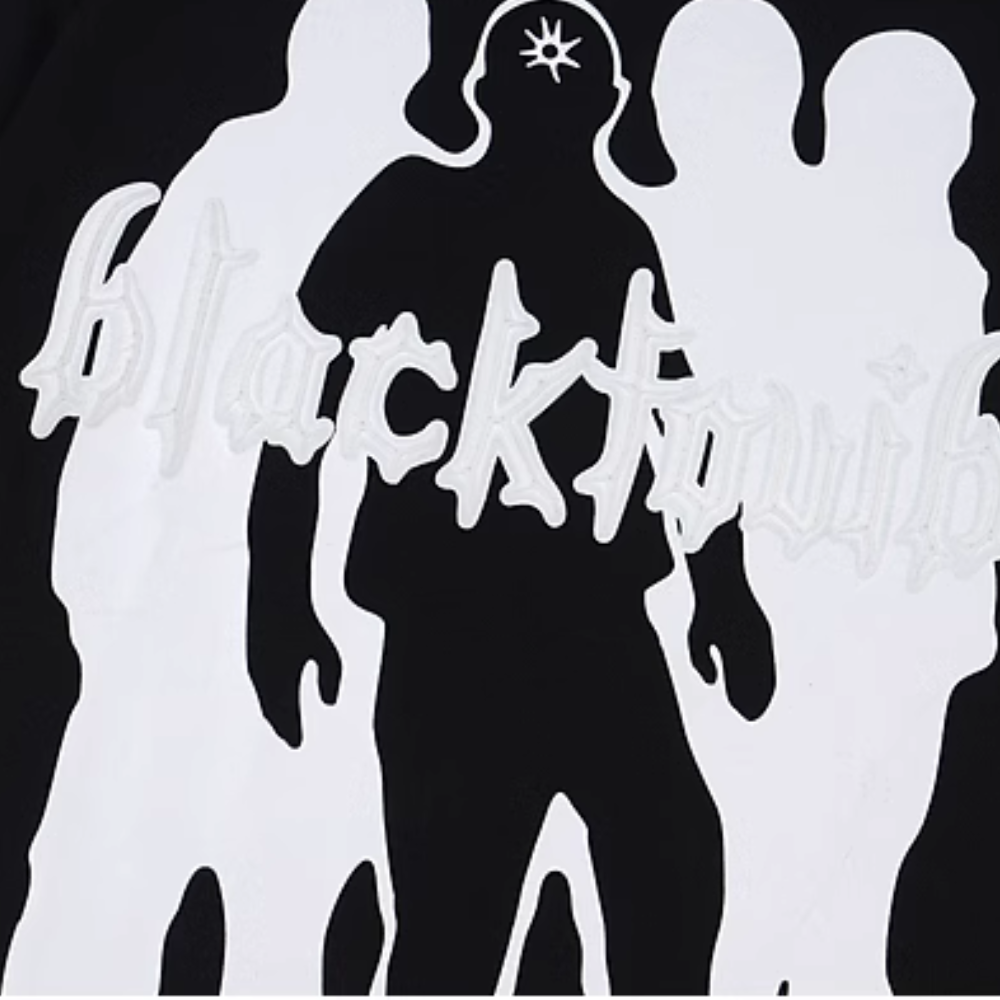 Hip Hop Silhouette Print T-Shirt
