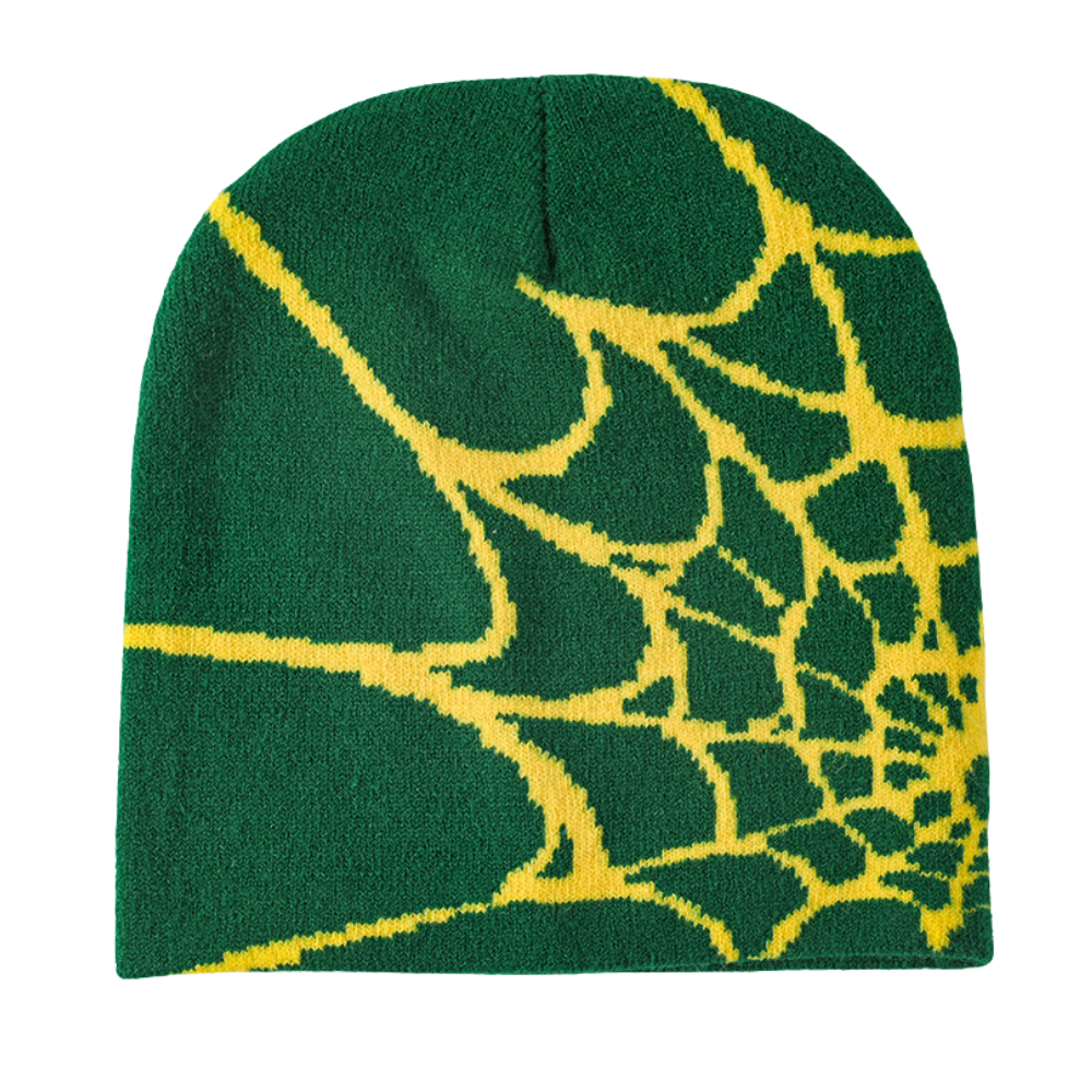 Y2K Spider Web Knit Hat