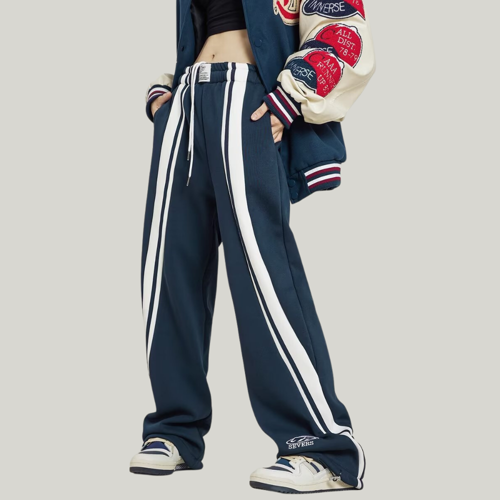 Hip Hop Stripe Patchwork Sweatpants