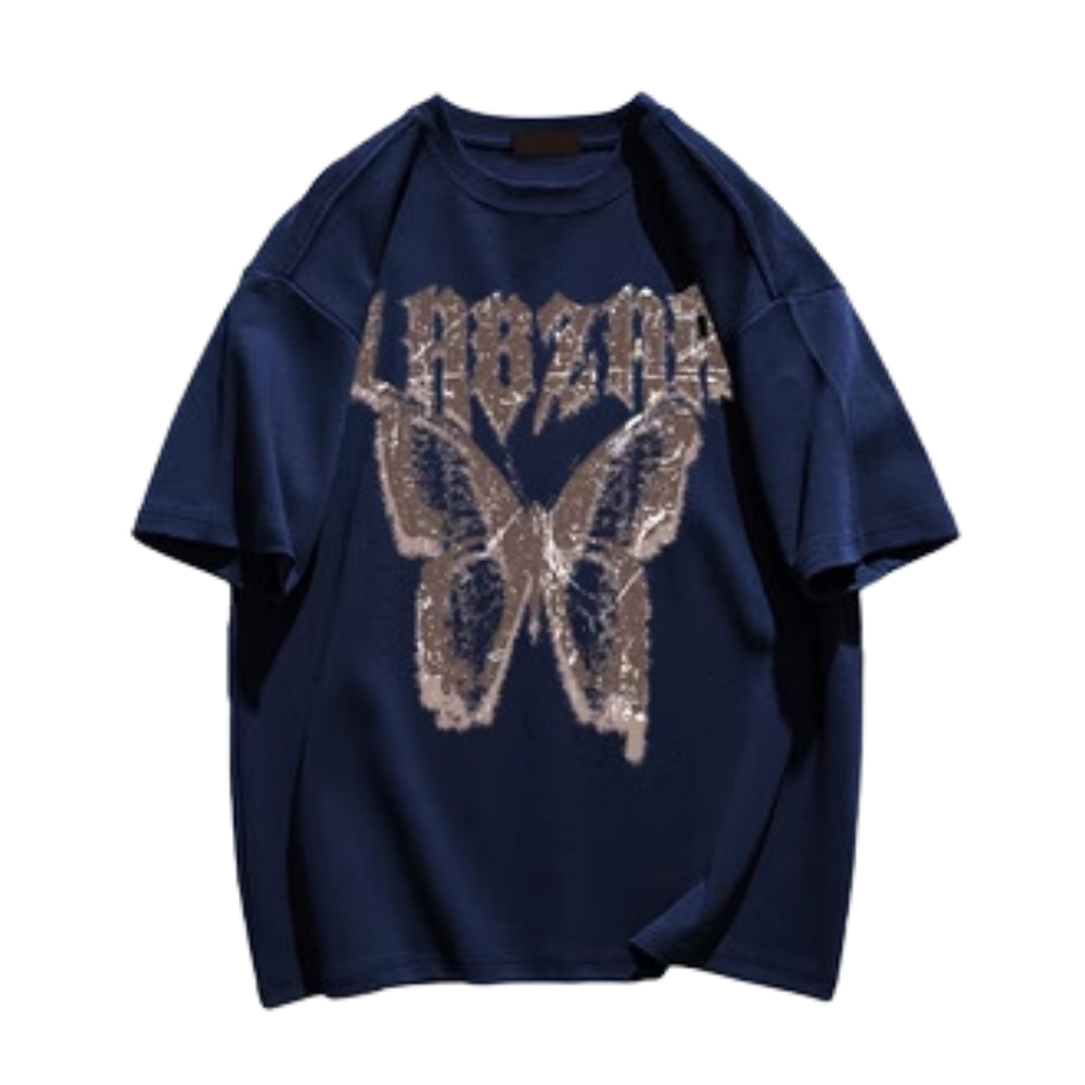 High Street Butterfly Letter T-shirt