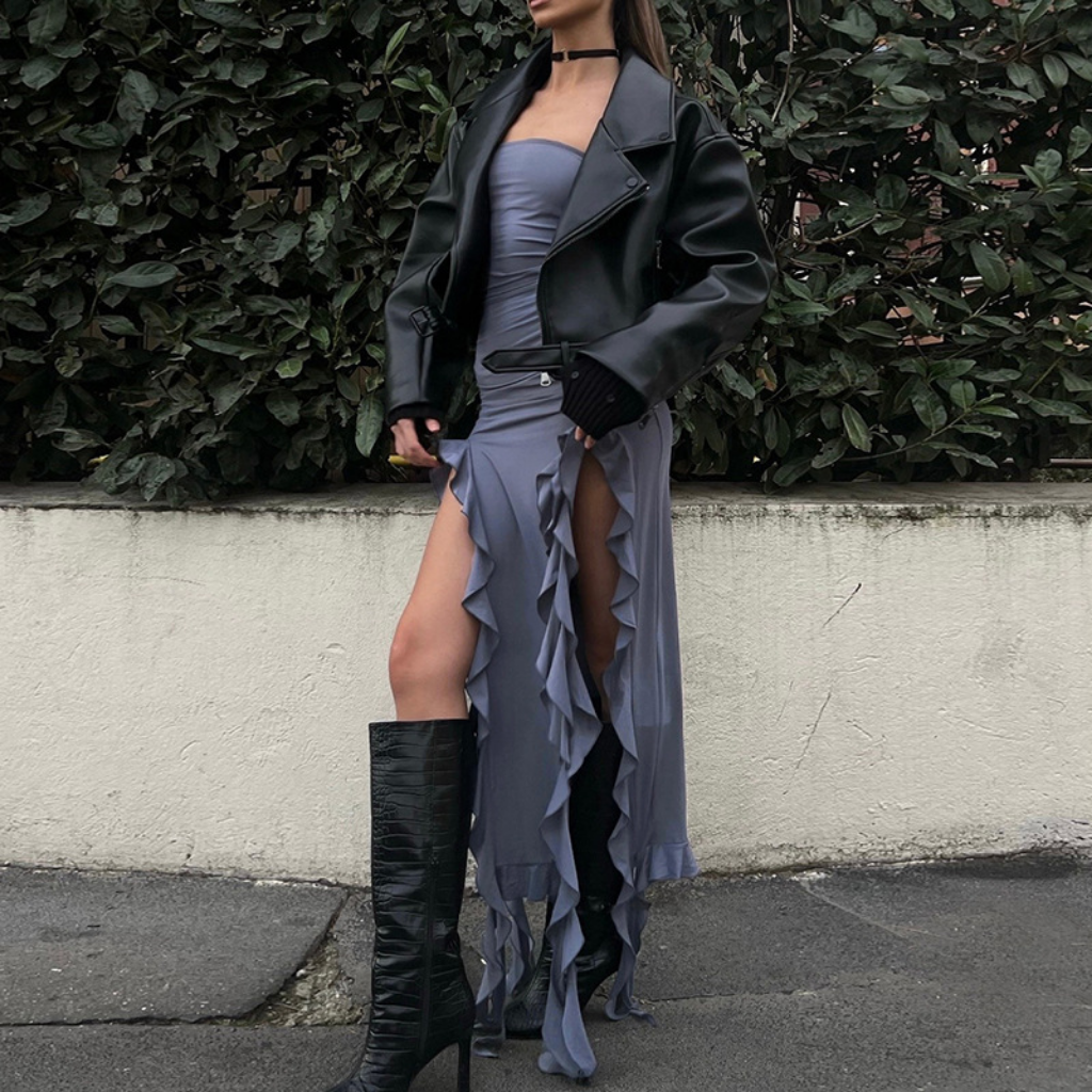Women's Sexy Tube Top Hip Dress