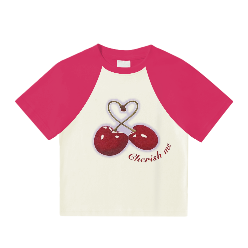 Women's Cherry Patchwork T-Shirt
