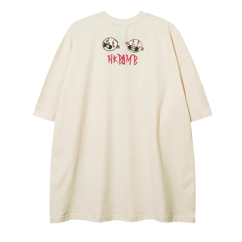 Evil Boy Print Oversize T-shirt