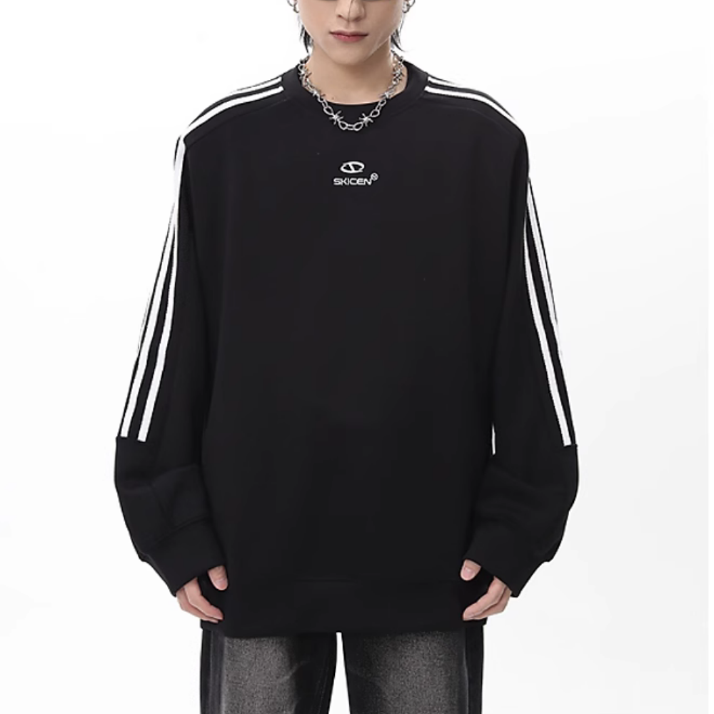 Classic Striped Raglan Sweatshirt