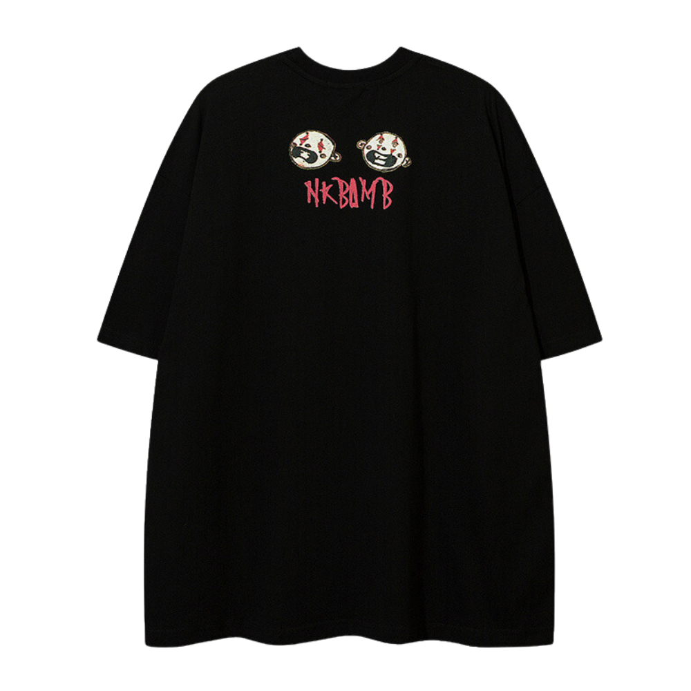 Evil Boy Print Oversize T-shirt