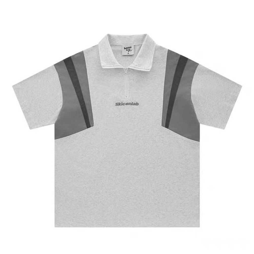 Japanese Contrast Color Polo T-Shirt