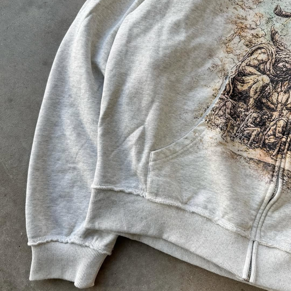 ART IN WAR Divine Collapse – Renaissance Zip Hoodie