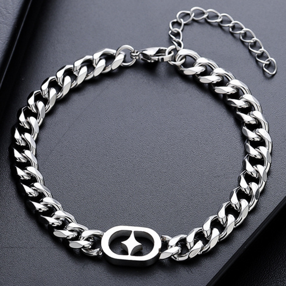 Versatile Starburst Titanium Steel Bracelet