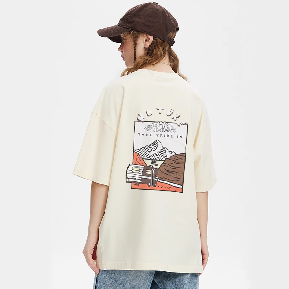 Retro Animated Mountain T-Shirt